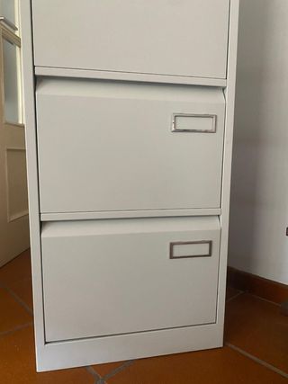 Fichero industrial 4 cajones metal gris