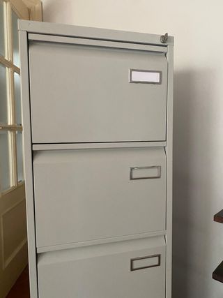Fichero industrial 4 cajones metal gris