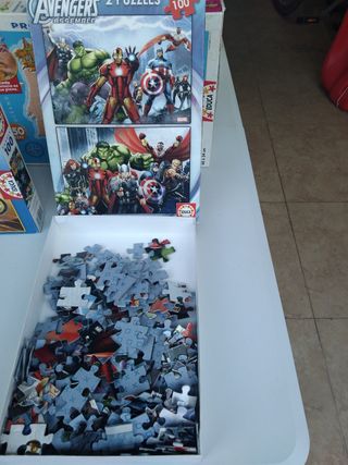 2 Puzzles Educa Marvel Avengers 100 Piezas