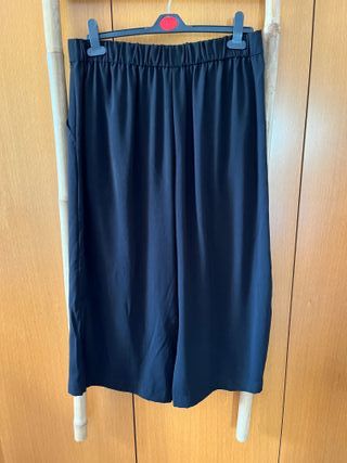 Pantalón ancho negro Zara Trafaluc Collection