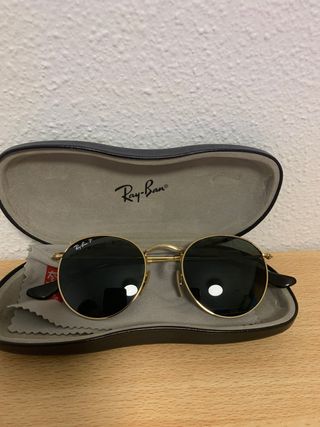 Gafas Polarizadas Ray-Ban Round Metal Doradas