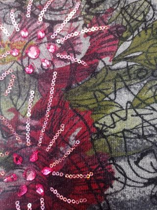 Jersey Desigual gris estampado floral