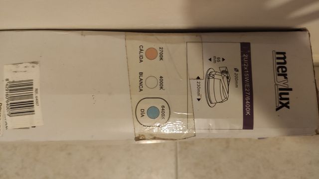 Merylux Downlight LED 2x15W 220-240V 6400K