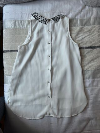 Camisa blanca S lentejuelas