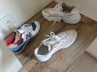 Zapatos New Balance Beige, Azul, Rosa, Rojo, Blanc
