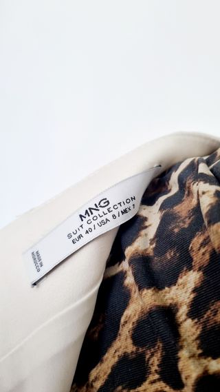 Falda blanca Mango Talla L/40