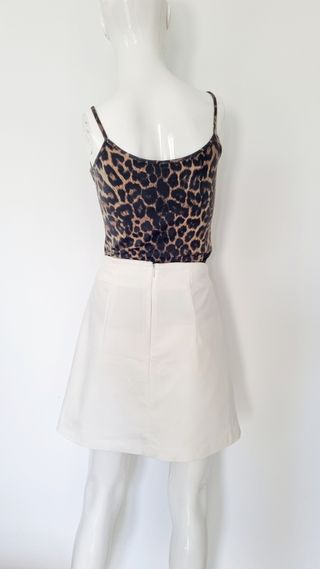 Falda blanca Mango Talla L/40