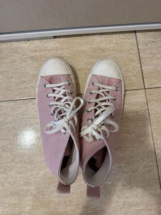 Converse rosas plataforma
