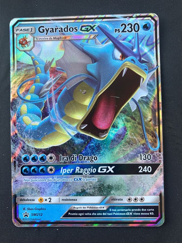 Carta Pokémon Gyarados GX FASE 1