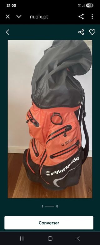 Saco de Golf TaylorMade Naranja
