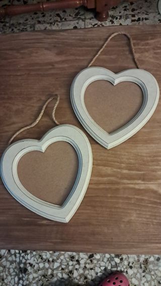 Lote 2 Marcos Corazón Blanco