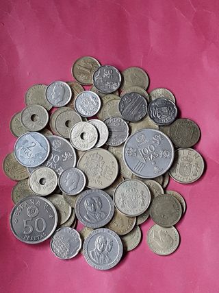 LOTE + 100 MONEDAS JUAN CARLOS DE 50 CTS A 500 PTS
