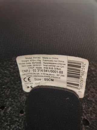 Casc Equitació Talla 55 Negre + funda (opcional)