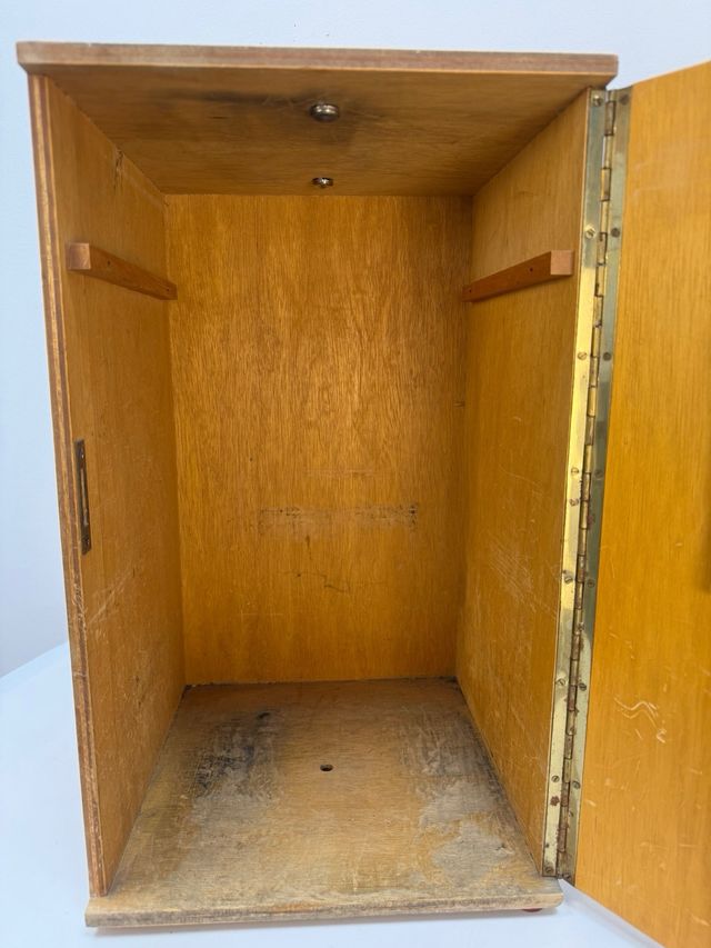 Custodia per microscopio in legno con serratura