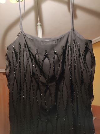 Vestido de fiesta con abalorios 