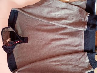 Jersey de trabajo azul y gris