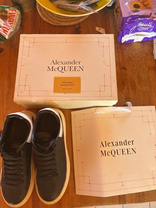 Scarpe Alexander McQueen Uomo Nere e Bianche