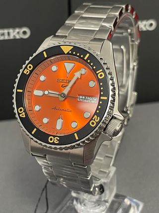 Reloj SEIKO 5 Sport 38mm “Orange Midi” SRPK35K1