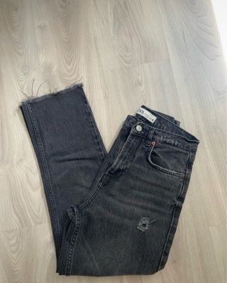 Pantalón vaquero negro Zara talla 36