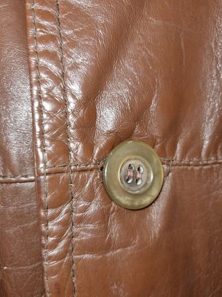 Trench in vera pelle vintage made in Italy