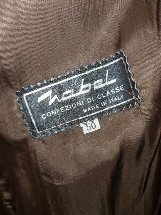 Trench in vera pelle vintage made in Italy