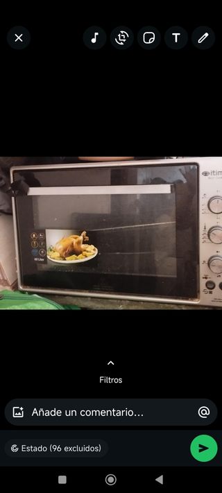 Horno Eléctrico 60 Litros usado moy poco mequesta 