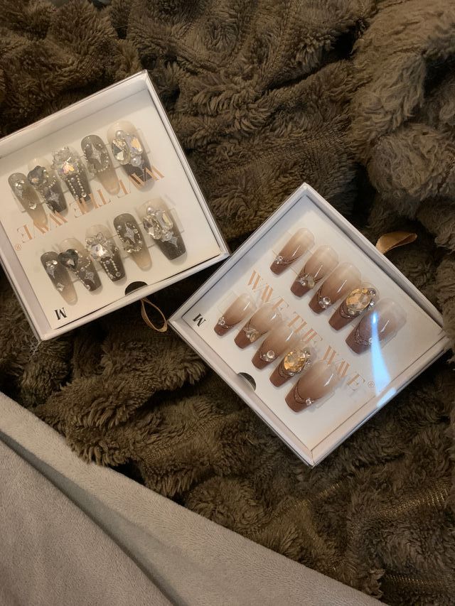 Kit Uñas Postizas Decoradas