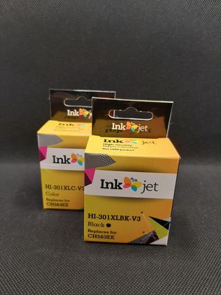 Tintas HP 301XL Color y Negro