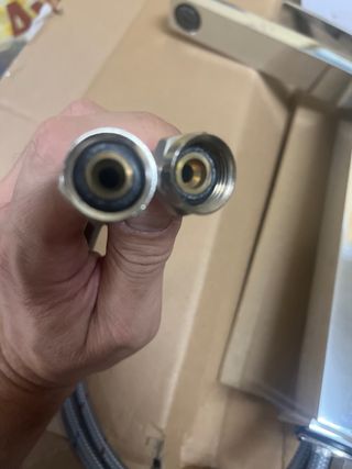 Grifo Imex metálico plateado (wallapop w a)