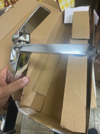 Grifo Imex metálico plateado (wallapop w a)