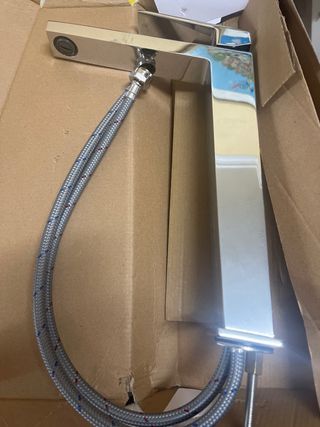 Grifo Imex metálico plateado (wallapop w a)