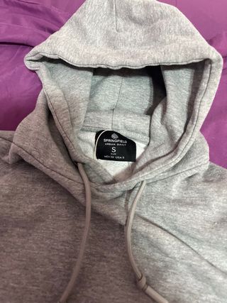 Sudadera gris Springfield talla M