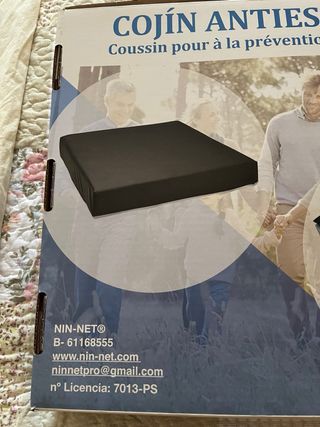 Cojín antiescaras relleno de gel viscoso