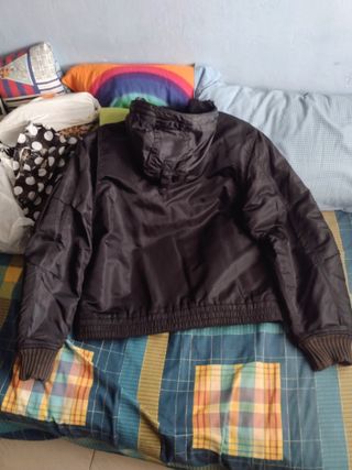 Chaqueta Schott con capucha Talla L