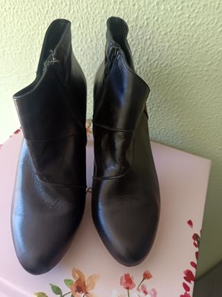 Botines negros tacón plataforma