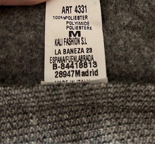 Chaleco Mulaya Talla M Gris