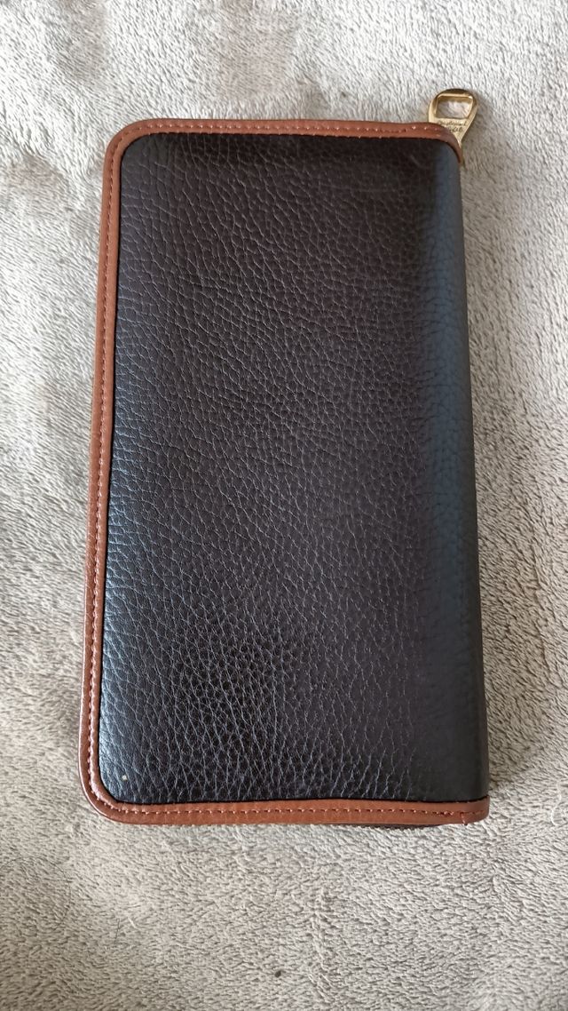 Cartera/monedero Loewe piel marrón y negra