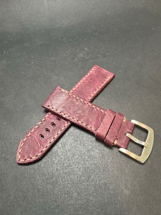 Correa de reloj de cuero hecha a mano