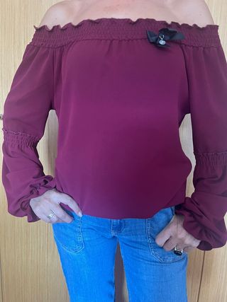 Blusa Fornarina Burdeos