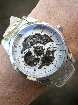 Orologio Uomo WOJTEK Scheletrato Acciaio 41mm