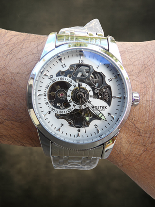 Orologio Uomo WOJTEK Scheletrato Acciaio 41mm