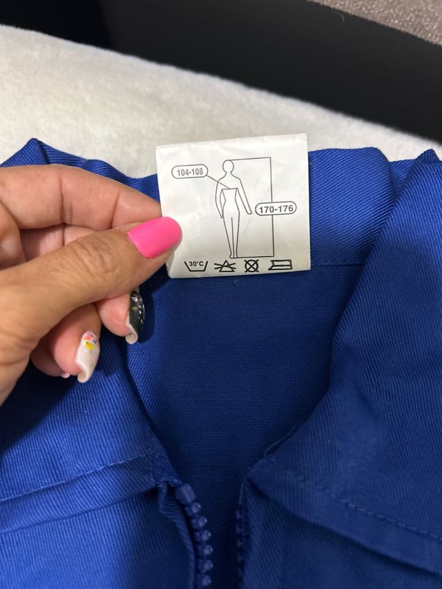 Chaqueta de trabajo azul marino