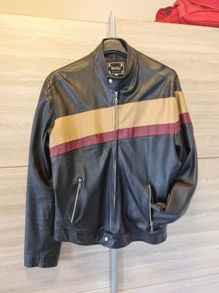 Giacca Vera Pelle Bicolore Made in Italy