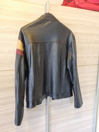 Giacca Vera Pelle Bicolore Made in Italy