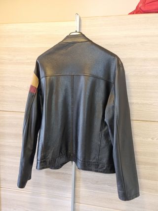 Giacca Vera Pelle Bicolore Made in Italy