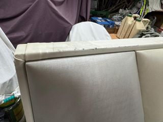 Cabecero de cama beige y gris de 150cm