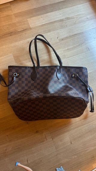 Borsa Grande Marrone Rossa