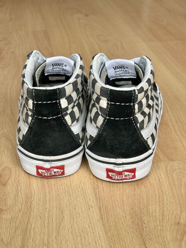 Zapatillas Vans 38,5 Sk8-Hi Checkerboard negro