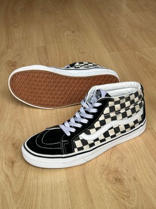 Zapatillas Vans 38,5 Sk8-Hi Checkerboard negro