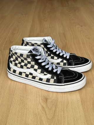 Zapatillas Vans 38,5 Sk8-Hi Checkerboard negro